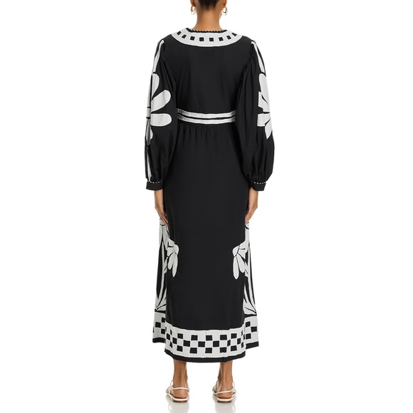 FARM Rio Black and White Maxi Dress - Picture 4 of 11